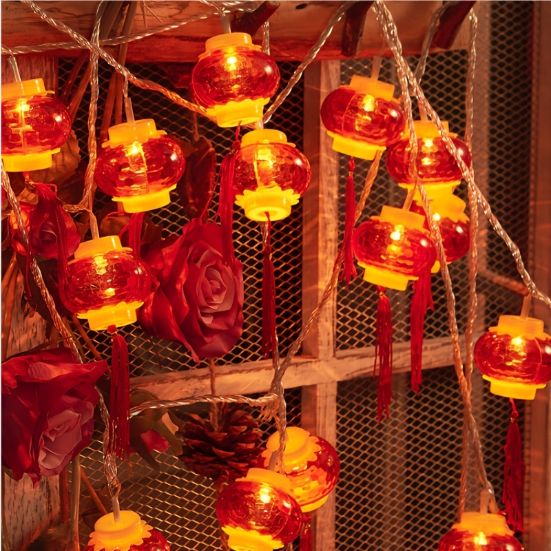 Battery Operated String Lights with 10 Nylon Lanterns