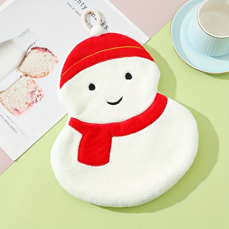 Christmas Cartoon Hanging Towel for Bathroom