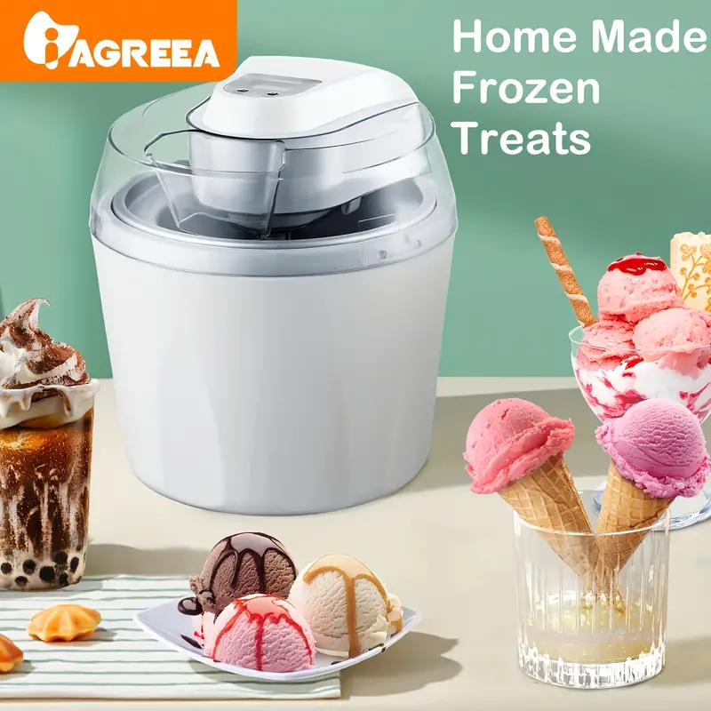 Ice Cream Machine Electronic Version Homemade Ice Cream, Frozen Yogurt -  Temu