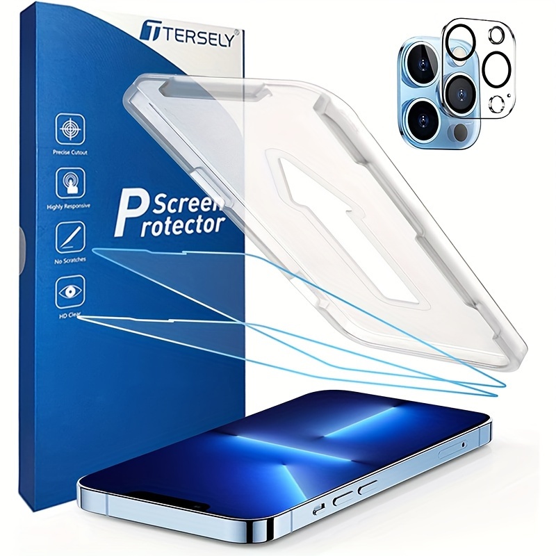 Cristal templado iPhone 13 / 13 Pro Protector de pantalla premium HD  privacidad antiespías Negro