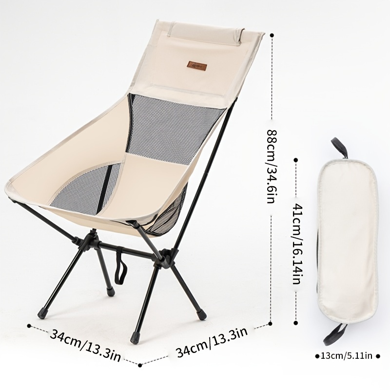  Silla plegable para exteriores, silla portátil de luna, silla  de camping plegable ultraligera, silla de playa extendida, silla de playa,  viajes, senderismo, picnic, muebles de exterior (color : B) : Deportes