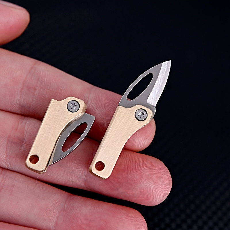 navaja edc bolsillo navajas Mini cuchillo de bolsillo portátil EDC,  multiherramienta, pequeño papel de Camping, cortador