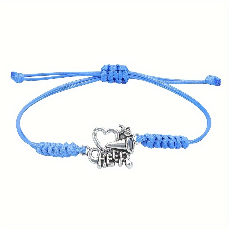  Rtteri 20 Pcs Cheerleader Gifts Cheer Bracelet Girls  Cheerleading Charm Bracelet Adjustable Cheerleader Gifts For Cheer Team  Cheerleading Jewelry Accessories Bulk