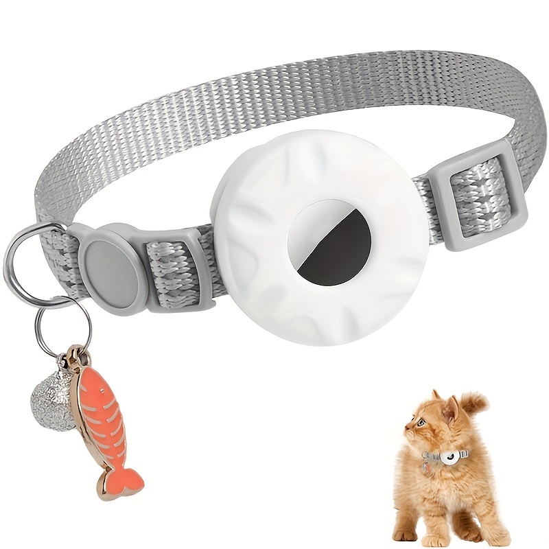 Collier pour chien Airtag, collier pour chien Air Tag réglable avec boucle  de sécurité de rupture, avec support de balise d'air Apple