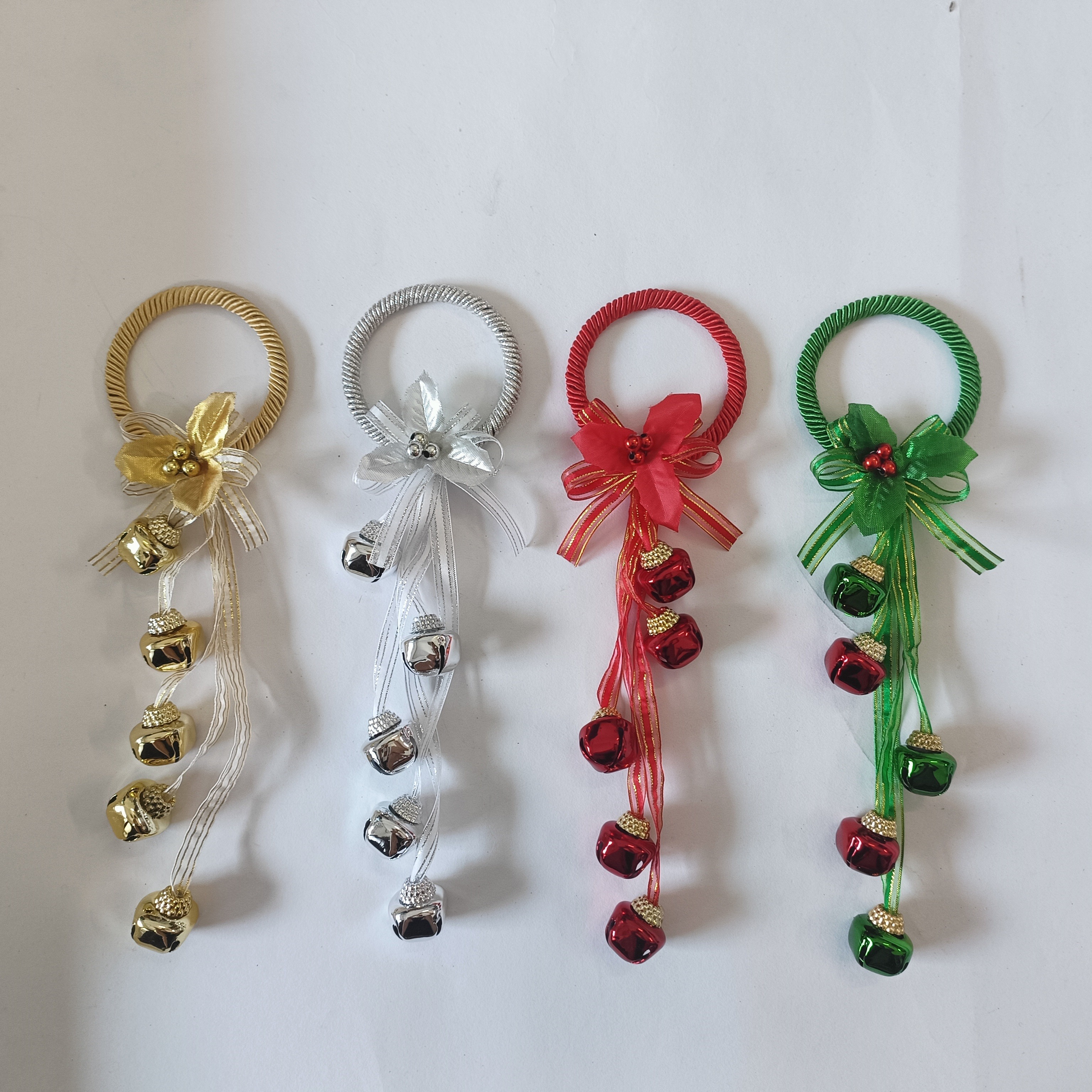 50pcs Yellow 22mm Mini Jingle Bells Keychains Decoration Accessories, Candy  Color Painted Metal Jingle Bells For Christmas Tree, Pet Collar Etc.