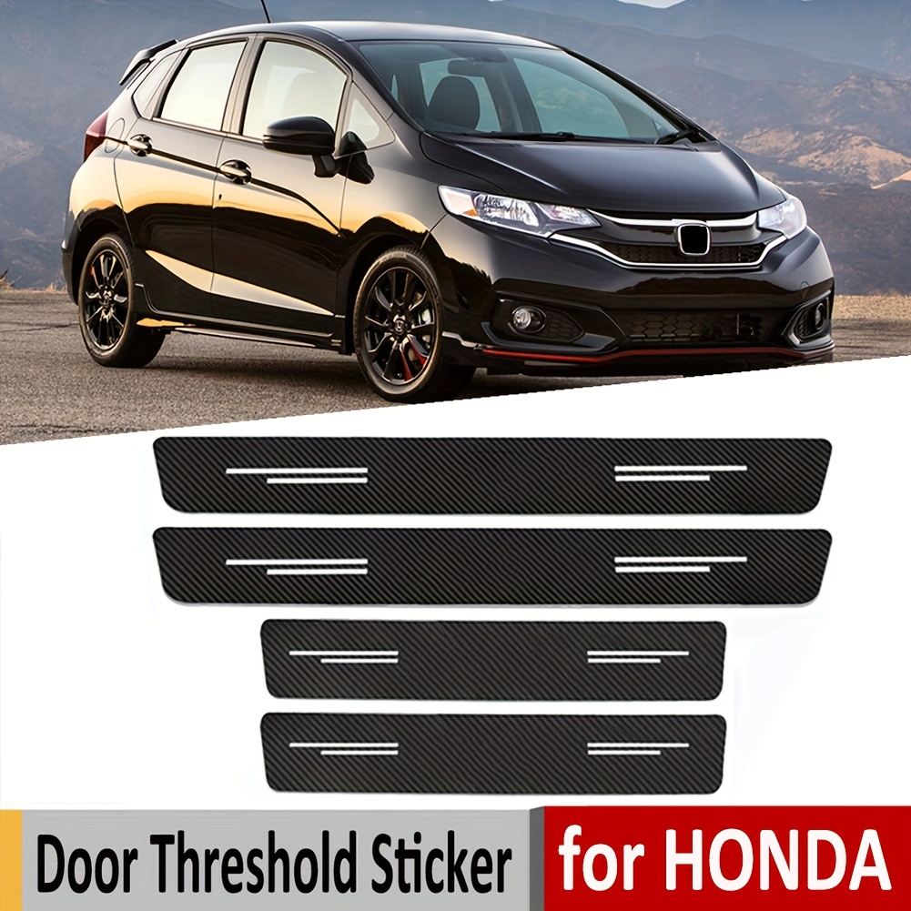Car Door Sill Scuff Plate Cover For Welcome Pedal Protection Car Carbon  Fiber Sticker Threshold Door Entry Guard Decorative Temu