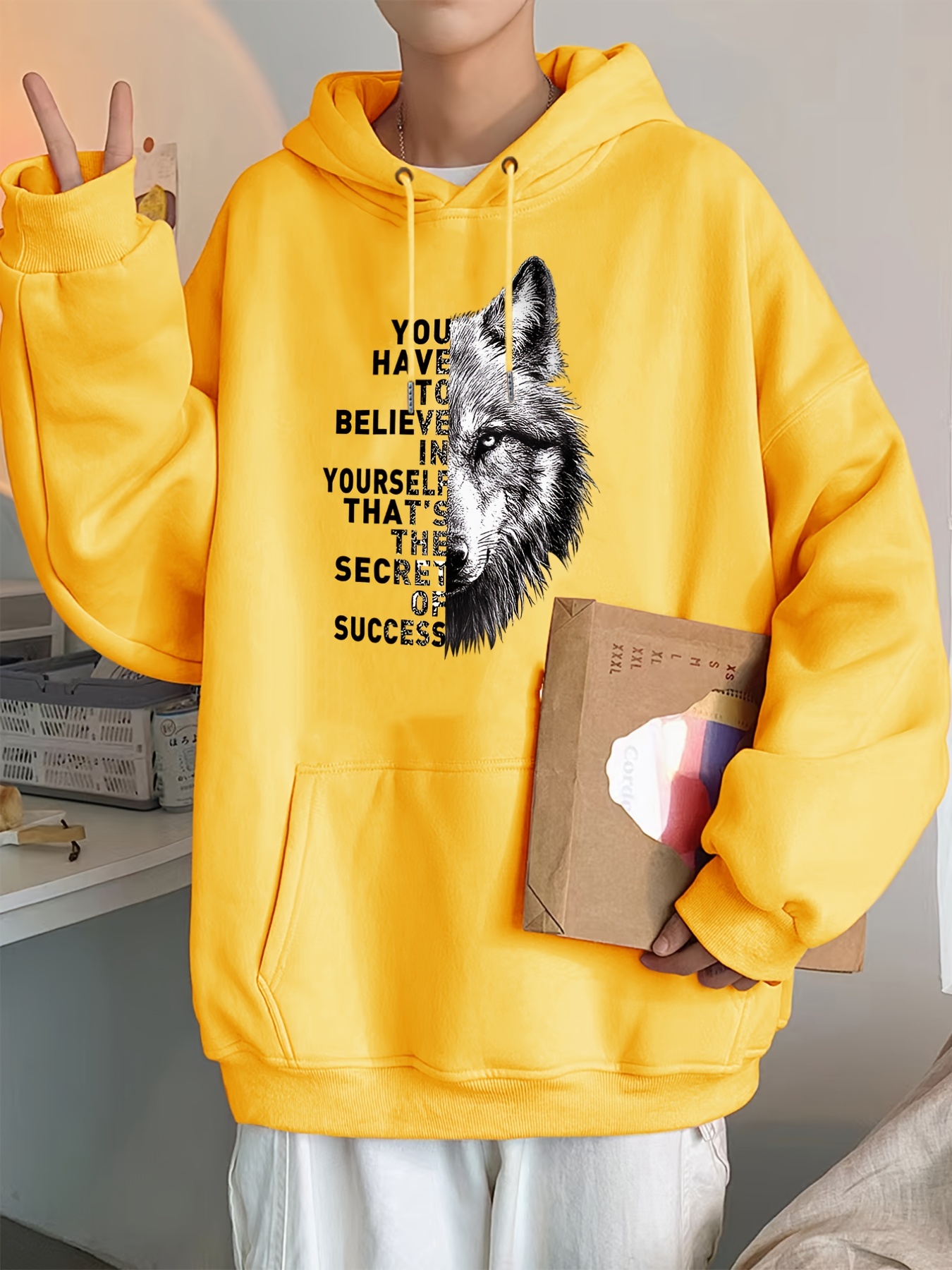 Mens Animals Graphic Fleece Hoodie For Big And Tall Guys Plus Size - Men's  Big u0026 Tall - Temu Bulgaria