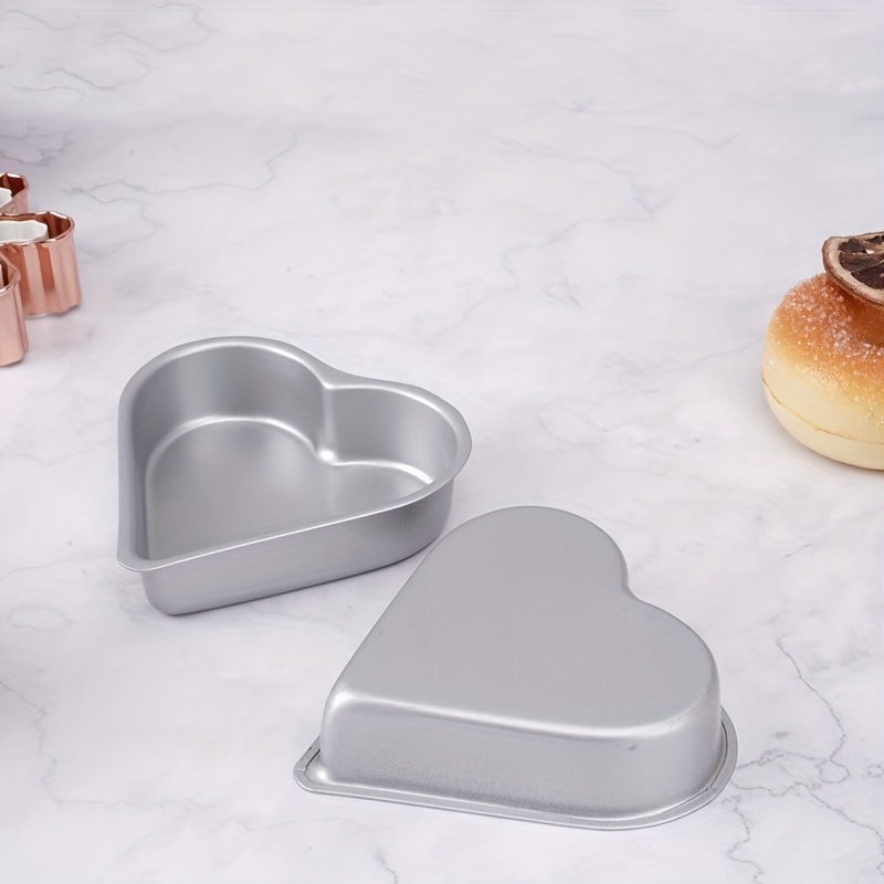 Heart Shaped Cake Molds, Mini Cake Pans, Metal Pudding Molds, Love