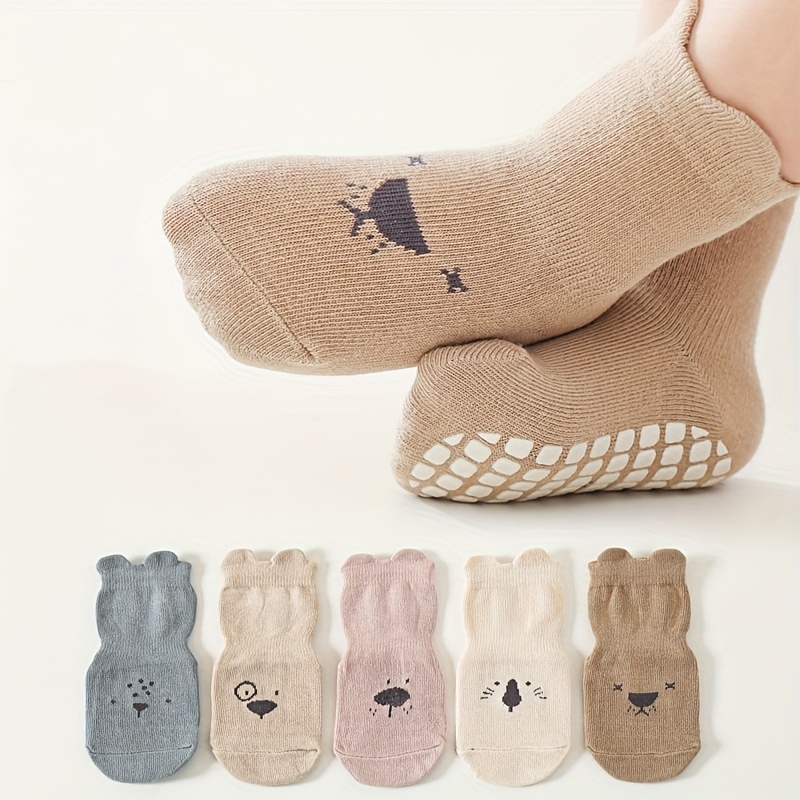 Girls Animal Cute Non-slip Socks - Temu