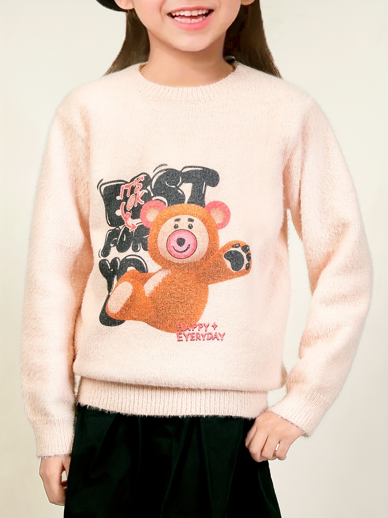 Girls shop teddy jumper