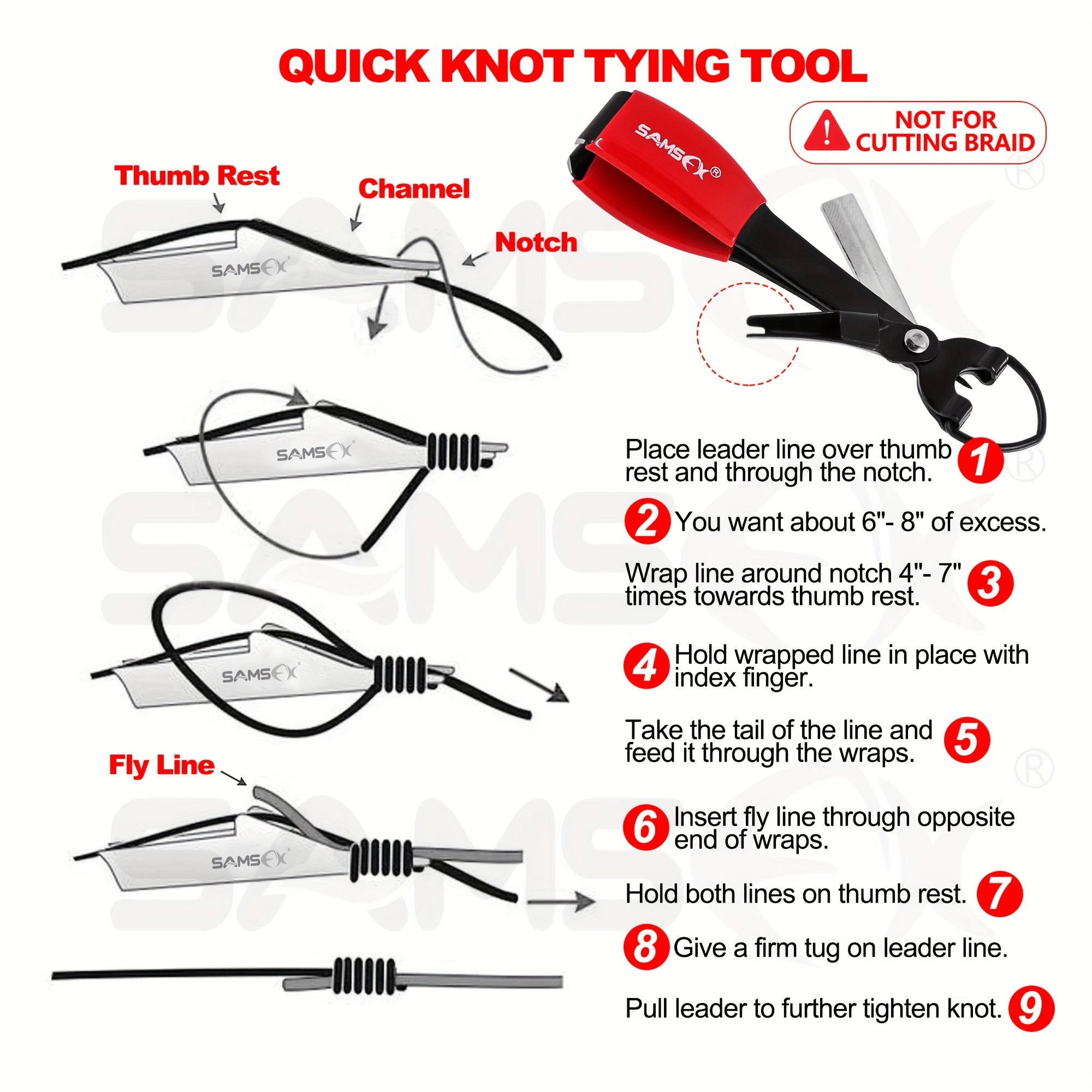 Fly Fishing Knot Tying Tool Retractor Quick Easy Hook Tier - Temu