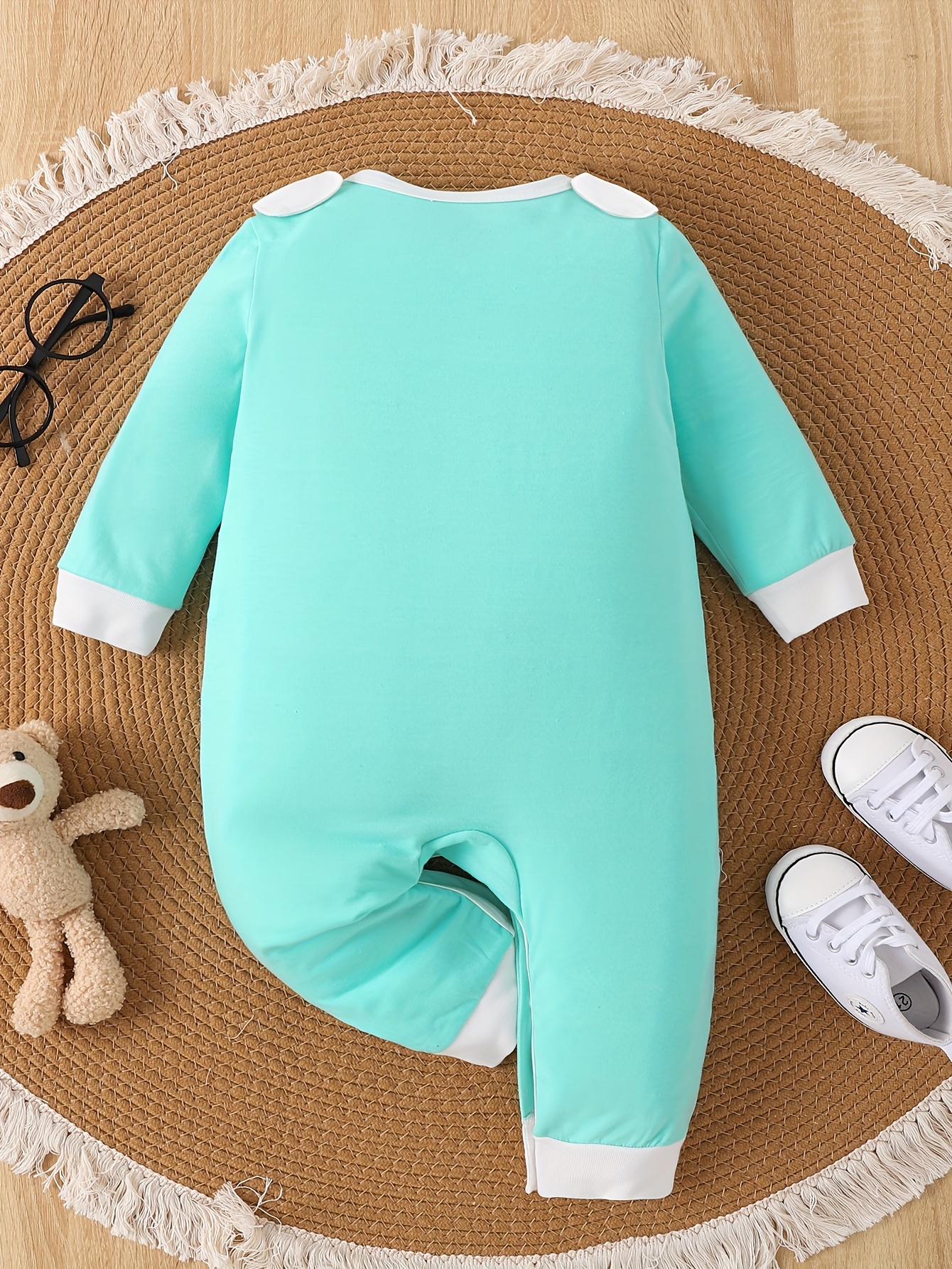 baby boy's cute fox print bodysuit comfy long sleeve onesie Temu