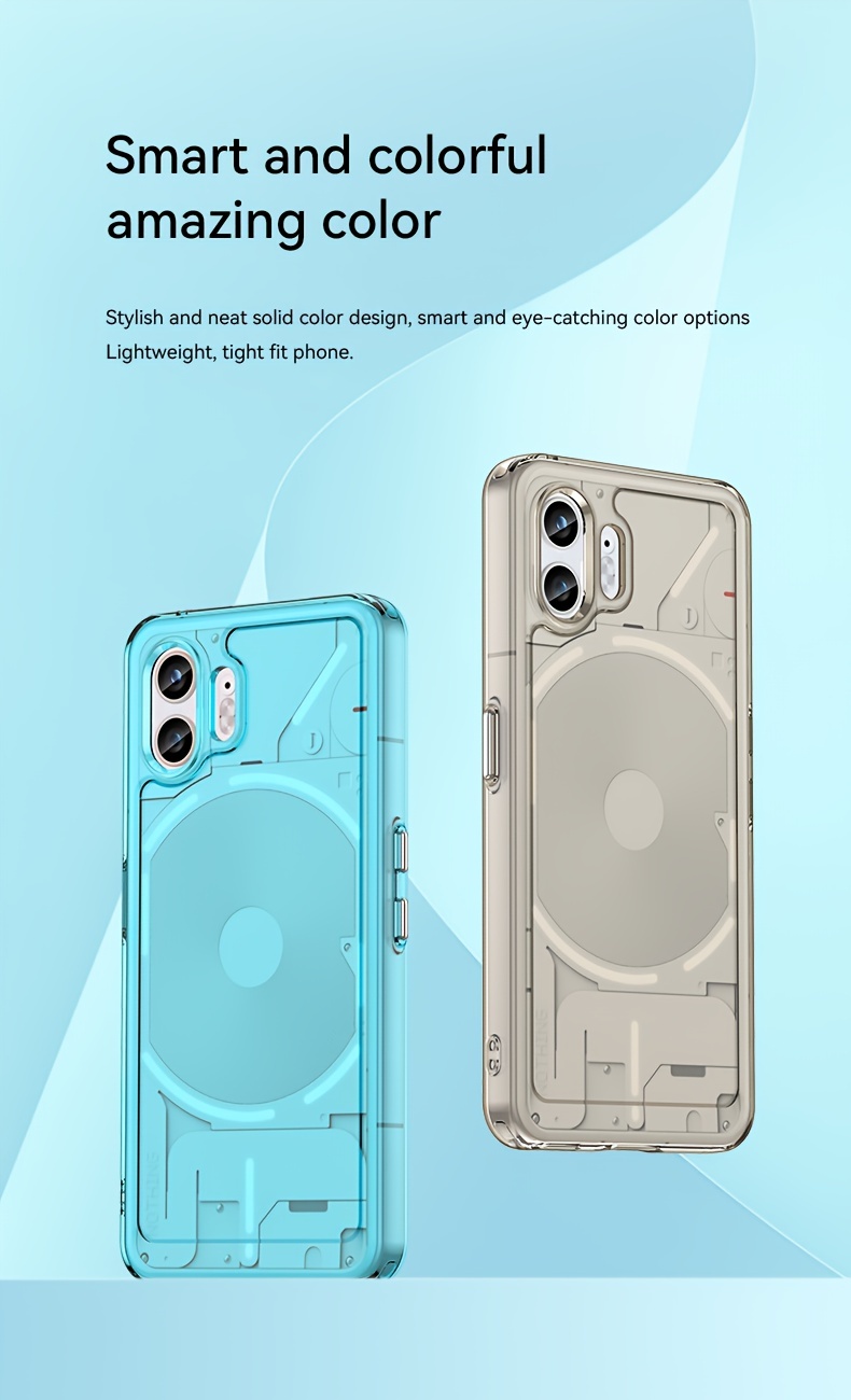 Candy Color Clear Case For Nothing phone 2 Cover Nothing phone 2 Coque Soft  Translucent Flexible TPU Phone Funda Nothing phone 2