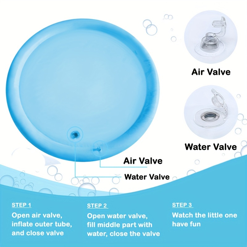 Large Inflatable Water Mat Cartoon Crawling Mat Water Game Pad