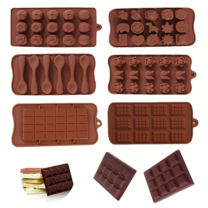 Number 0 9 Square Chocolate Silicone Mold Diy Cake Mold - Temu