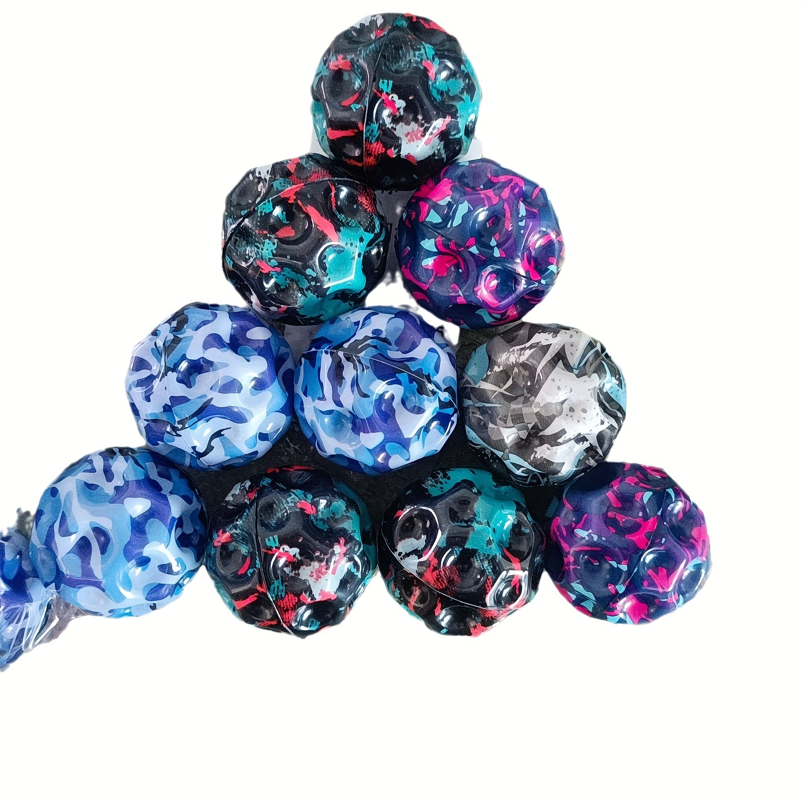 Set 6 pelotas saltarinas marble 6 colores