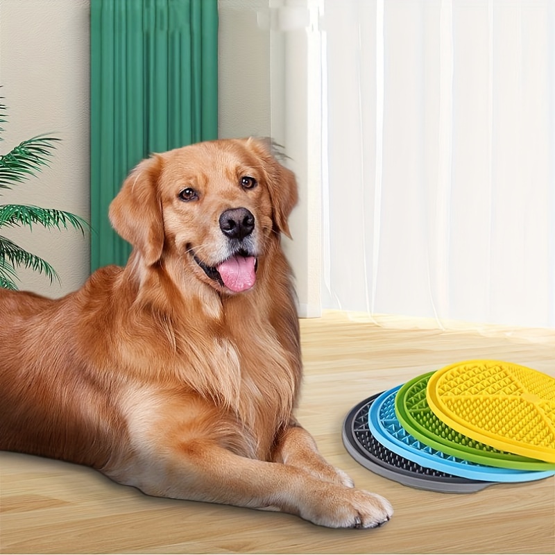 Pet Feeding And Bathing Distraction Pad Slow Feeder Mat With - Temu