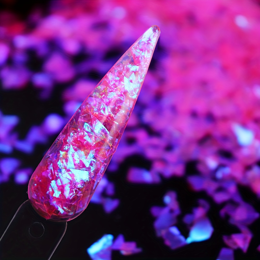 Nail Art Sequins Rectangle Flakes Glitter For Nails Decoration Bright