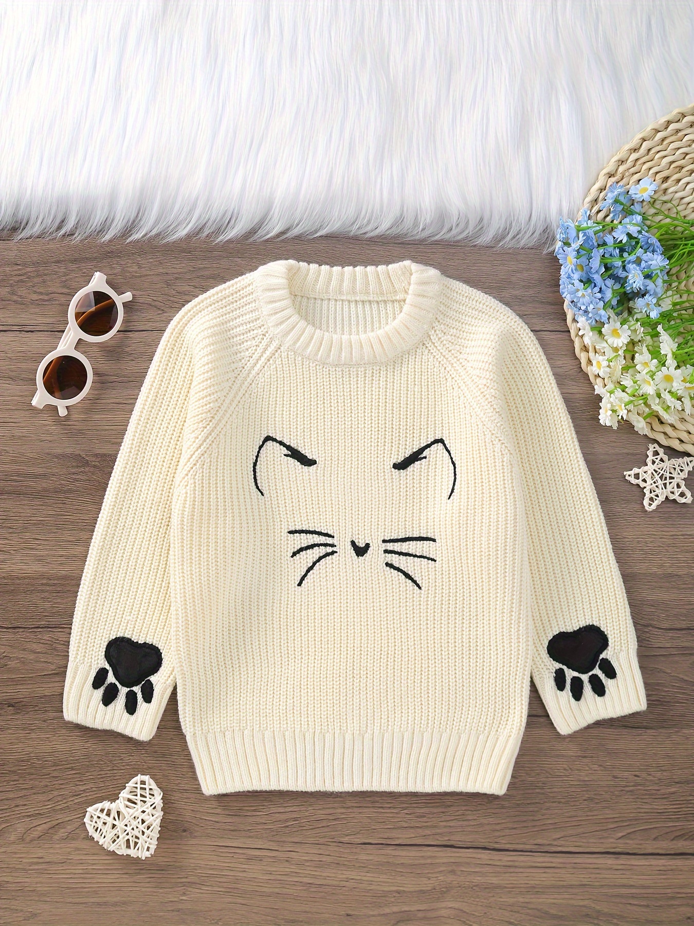 Cat face outlet sweater