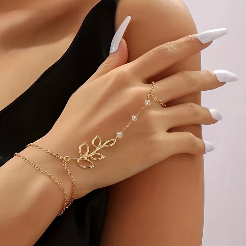 Wholesale BELLEWORLD New arrivals chain link bracelet with arrows ring  crystal simple style hand bracelet finger ring set From m.alibaba.com