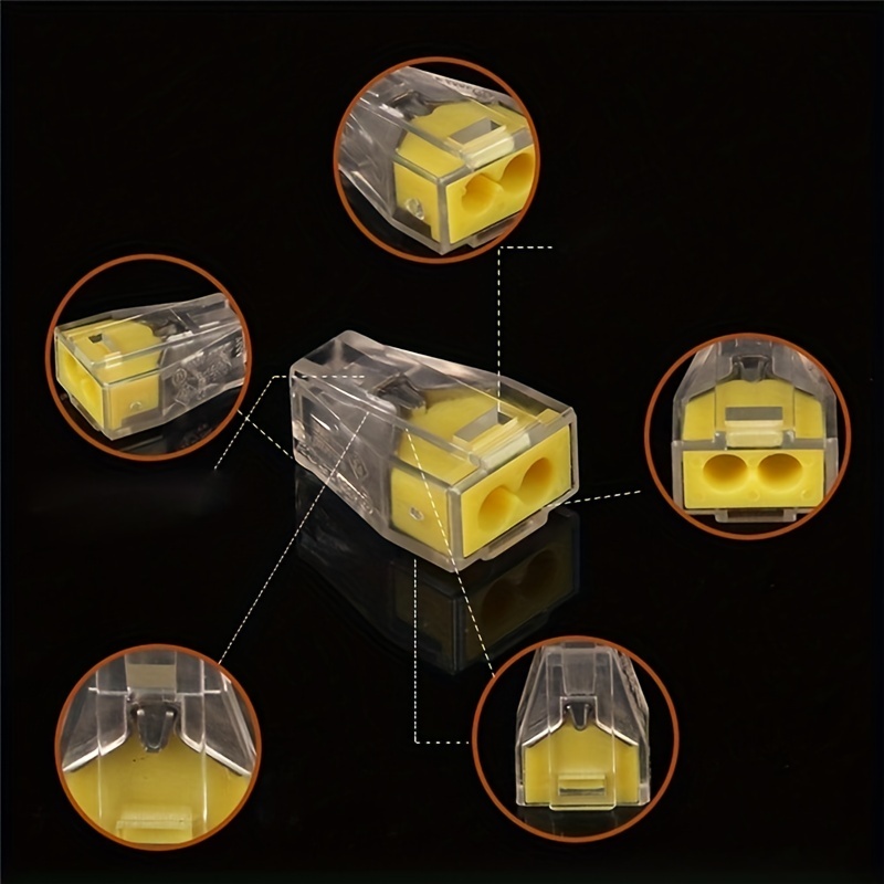 Electrical Quick Connectors 2 Pin Push Type Wire Connectors Temu