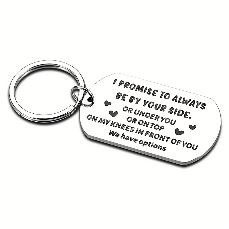 Temu 1pc Drive Safe Keychains for Boyfriend Gifts from Girlfriend Cute Valentines Christmas Gifts for Him Her Husband Birthday Presents from Wife Fiance