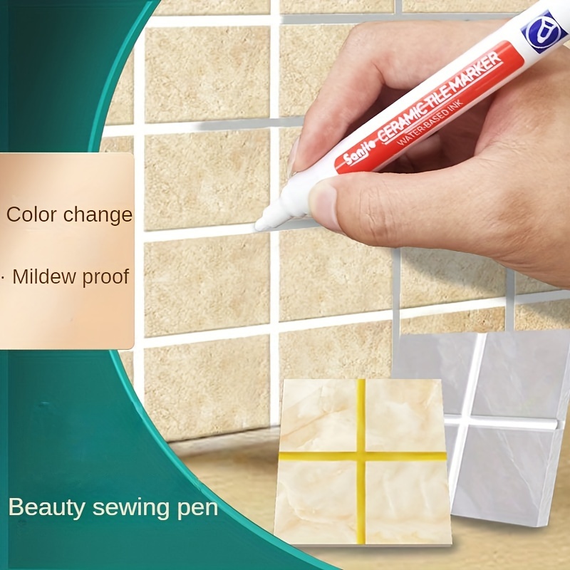 Tile Grout Pen For Bathroom And Floor Tiles Marker For Home - Temu