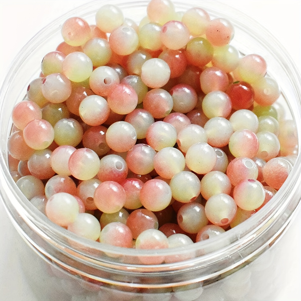 Candy jade beads - Colourful round candy jade beads for jewelry making