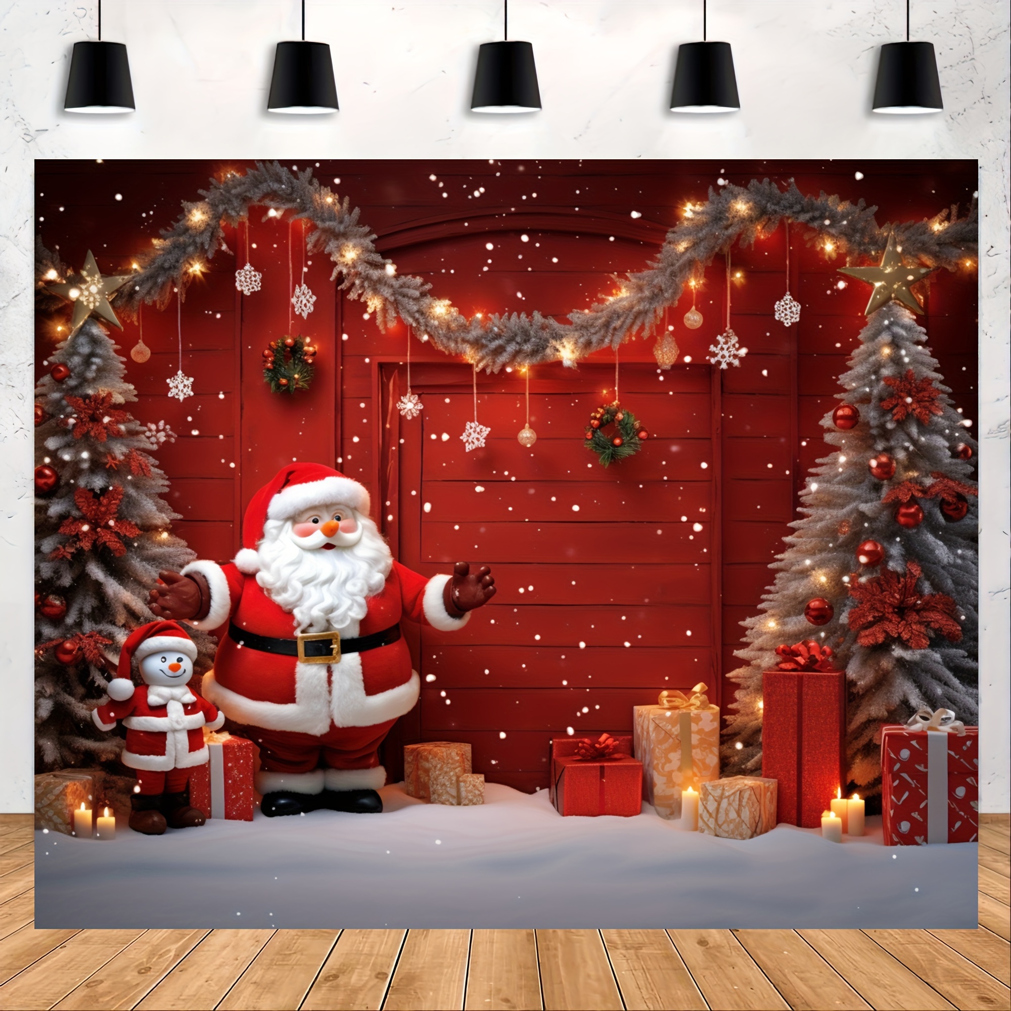 1pc 59.06inch 10 Lights Iron Art Red Christmas Stocking Shape Decoration  String Lights, Christmas Indoor Decoration String Lights, Christmas  Decoratio