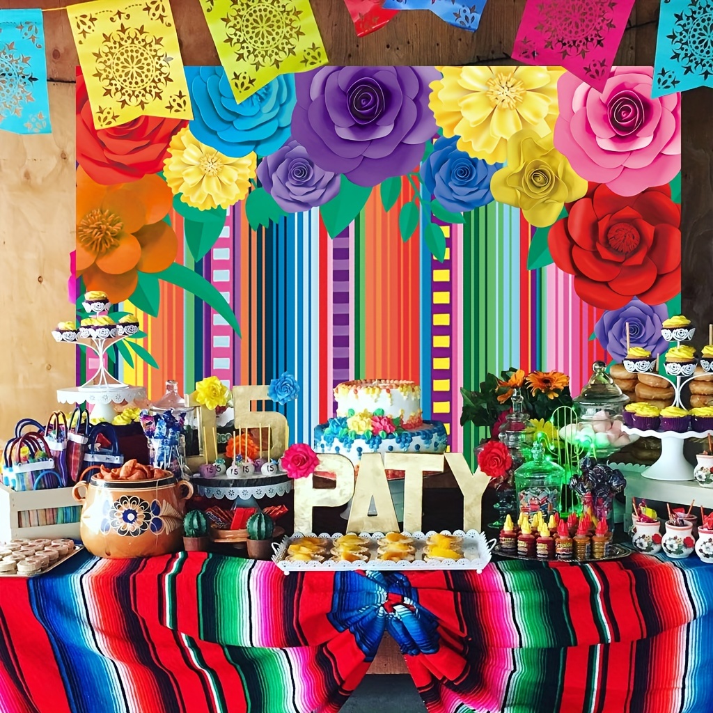 Mexican Party Decorations Mexican Theme Backdrop Fiesta - Temu