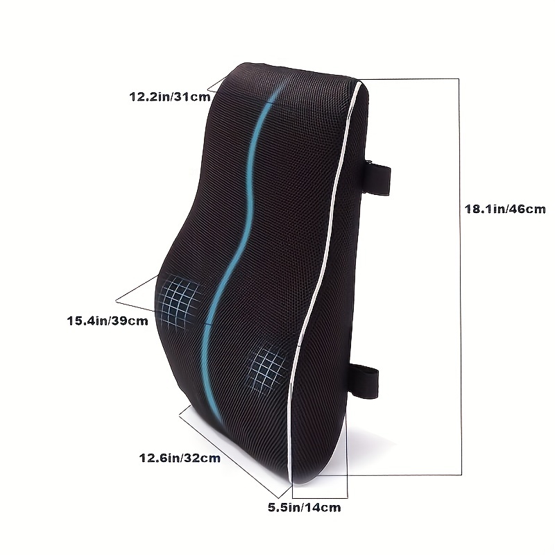  seeknow Lumbar Support Pillow for Chair Back Support Pillow for  Couch Lumbar Pillow for Car Office Chair Back Cushion for Lower Back Pain  Memory Foam Back Rest for Desk Chair, Recliner