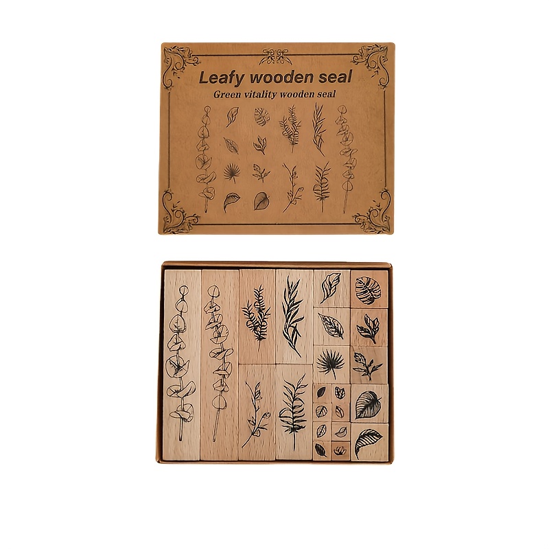 2 Pcs Wooden Stamps Set Rectangle Vintage Border Rubber Stamps for Card  Making Wooden Rubber Stamps for DIY Craft Card Making Letters Diary Craft