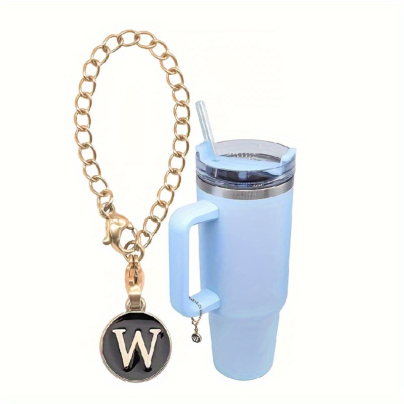 Letter Charm Hanging Decoration For Water Bottle, Water Cup Handle