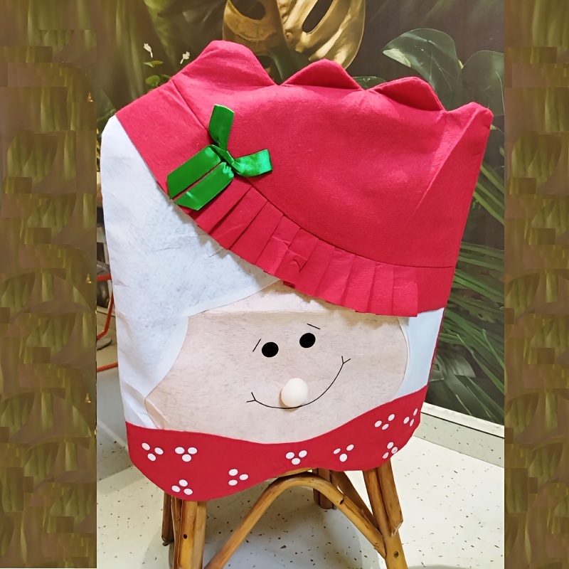 Christmas Dining Chair Cover Christmas Eve Ornament Temu