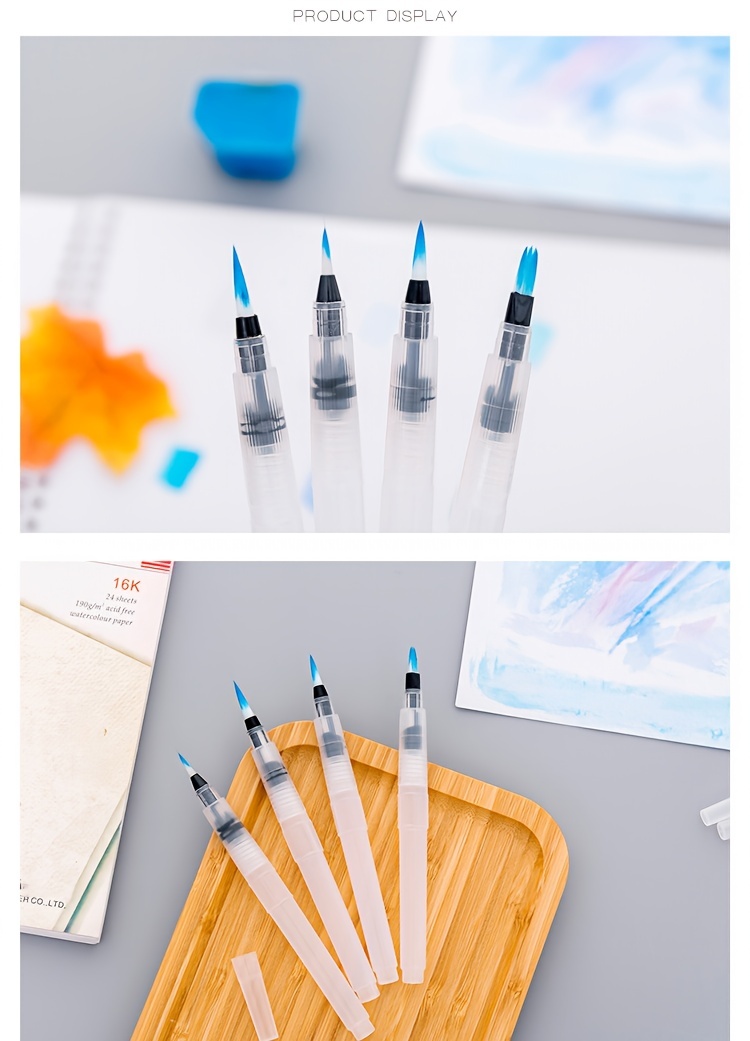 Watercolor Brush Pen Paint Water Color Brush Soft For - Temu