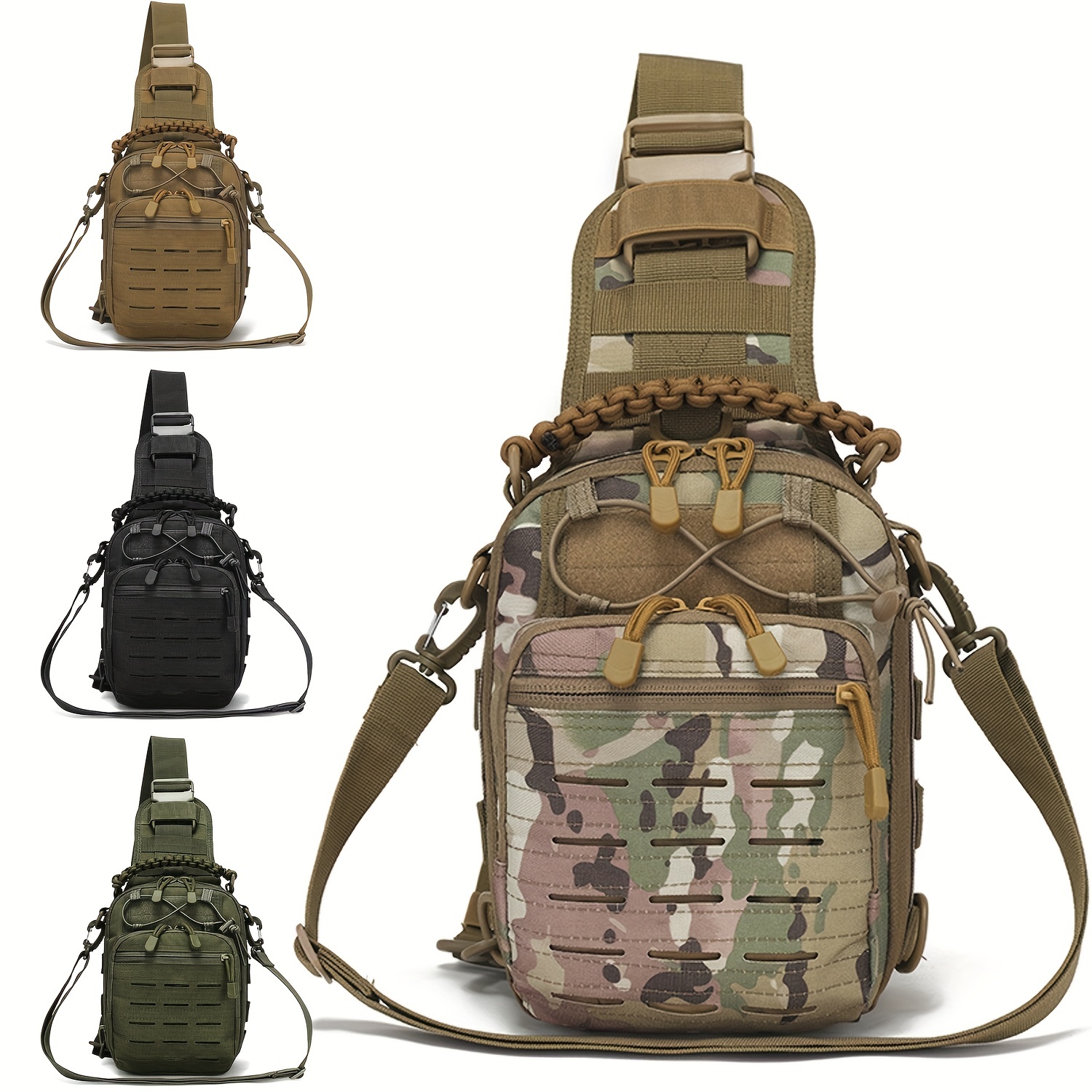 Tactical Backpack Waterproof Military Cross Body Sling Shoulder Bag Chest  Bag Outdoor - Bags & Luggage - Temu