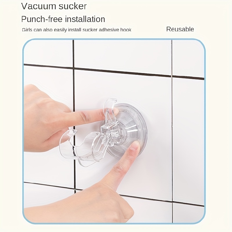 Vacuum Razer Suction Cup Hooks Double Hooks Waterproof - Temu