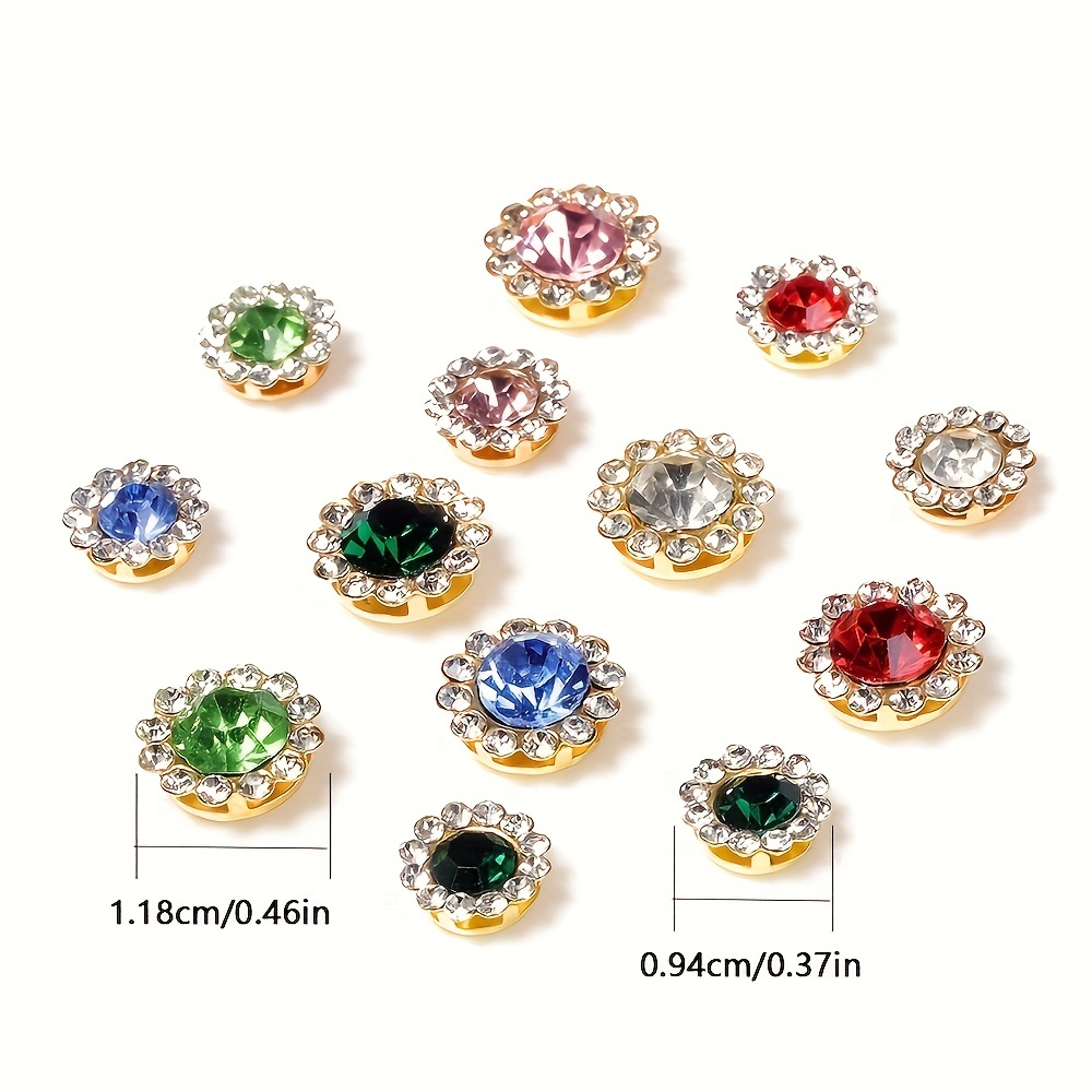 Rhinestone Bezel Patch Flat Back Sew Beads Crystal Cabochons - Temu Mexico