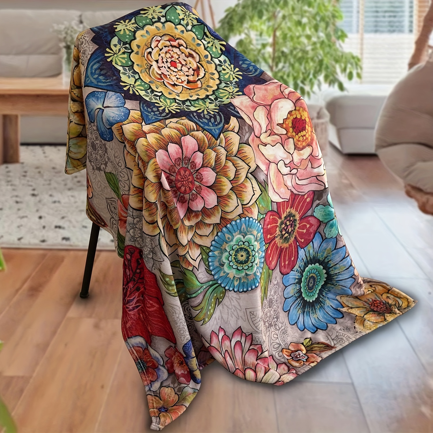 Floral blanket