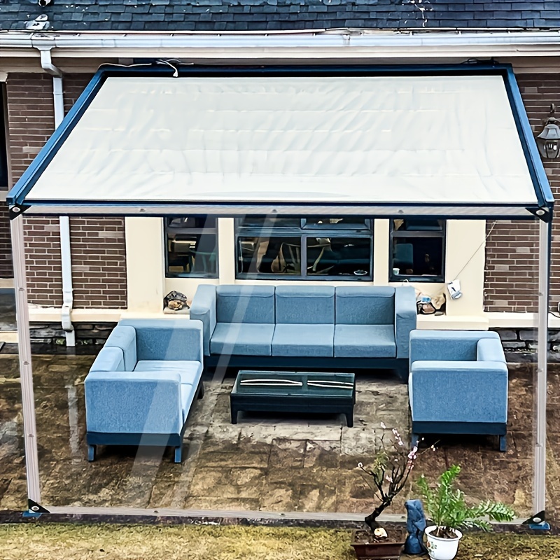 Lona transparente con teres de aire al aire libre terraes a prueba de agua  a prueba de agua para muebles de exterior de jardín 2x1m