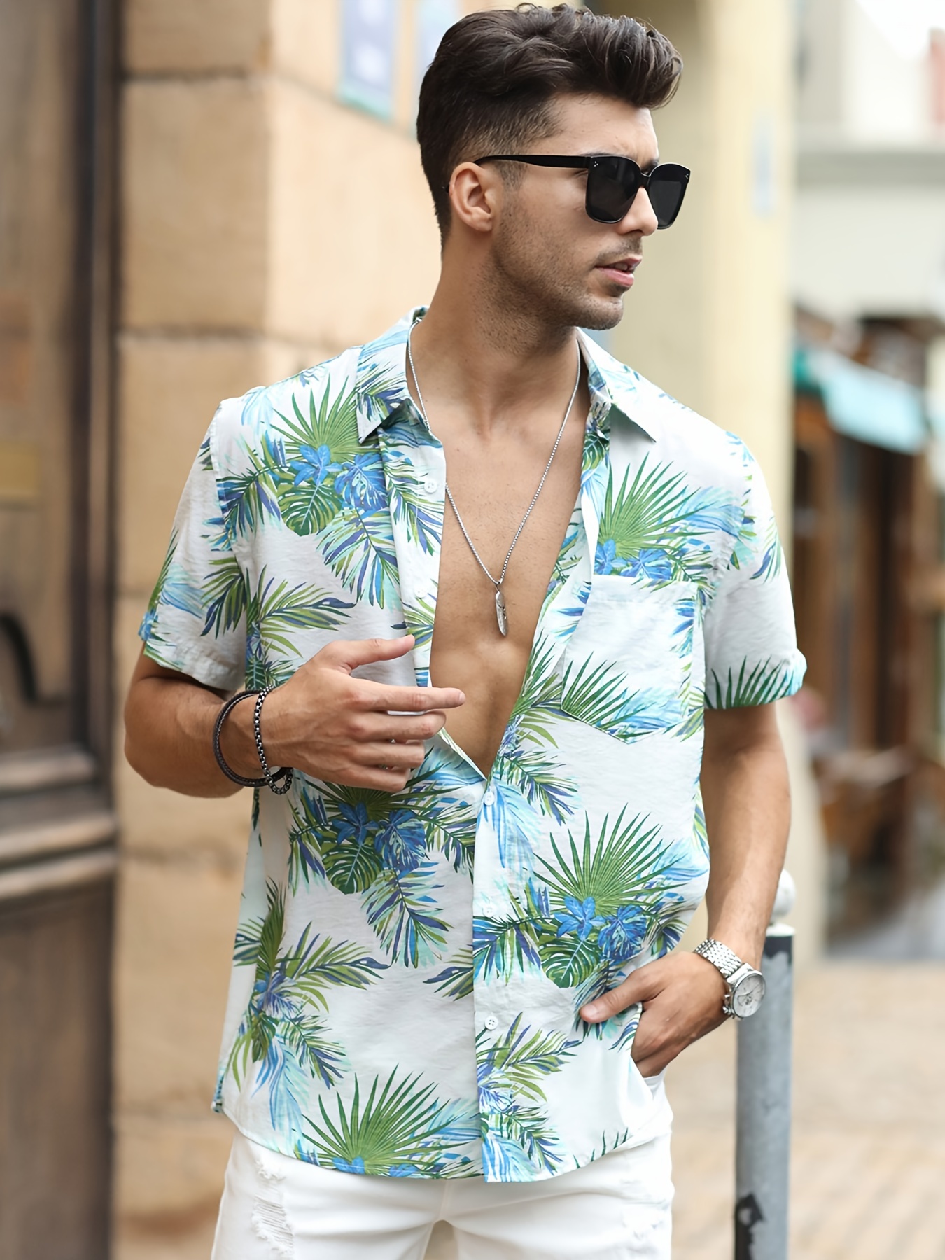 Litetao Swim Trunks 2 Piece Outfits Set For Men Summer Beach Tropical  Hawaiian Shirts And Shorts Set Floral Suits at  Men's Clothing store