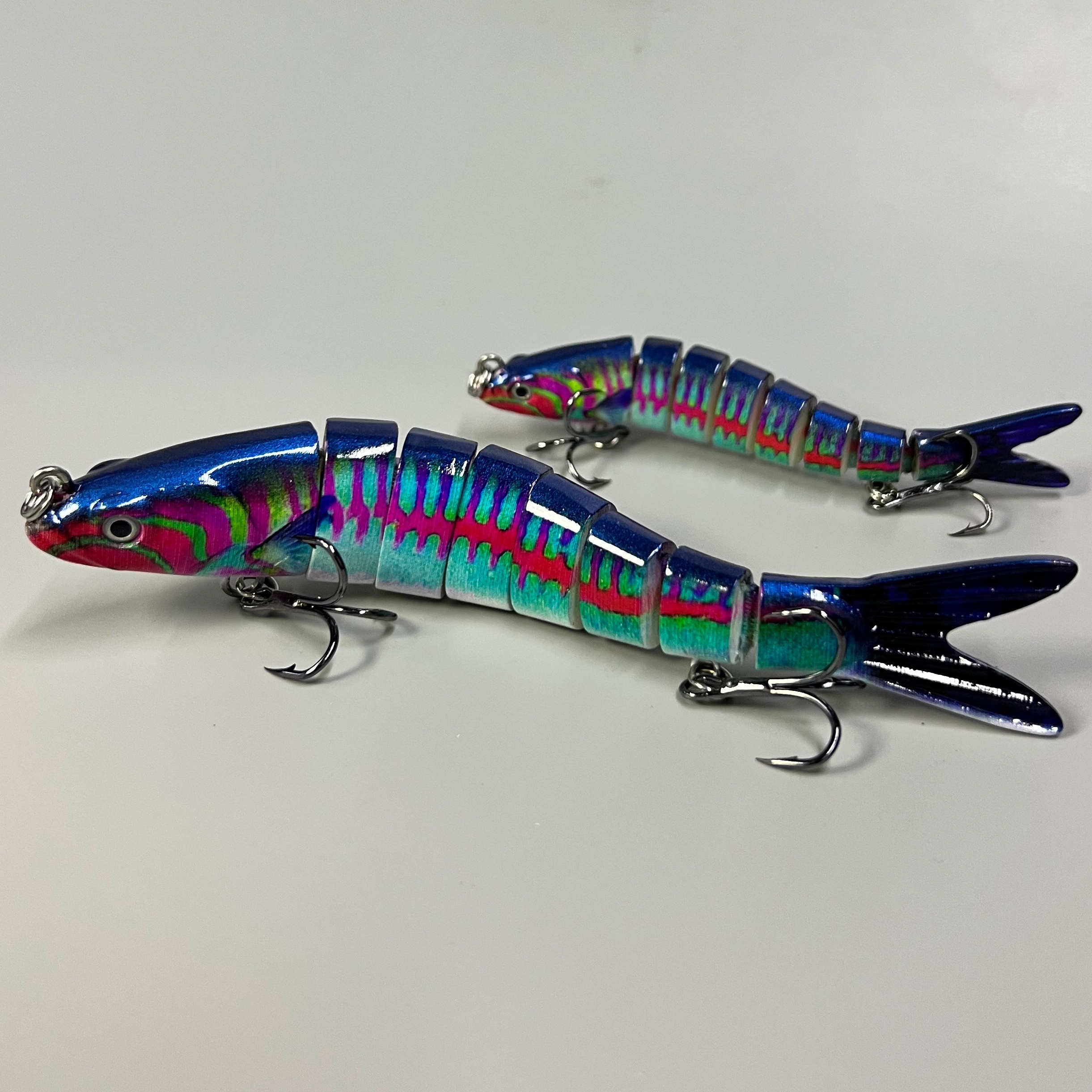 

1pc Colorful Artificial Multi Sections Fishing Lure, 8 Segment Bionic Wobbler Hard Bait, Fishing Gear, 11g/26g (0.39oz/0.92oz)