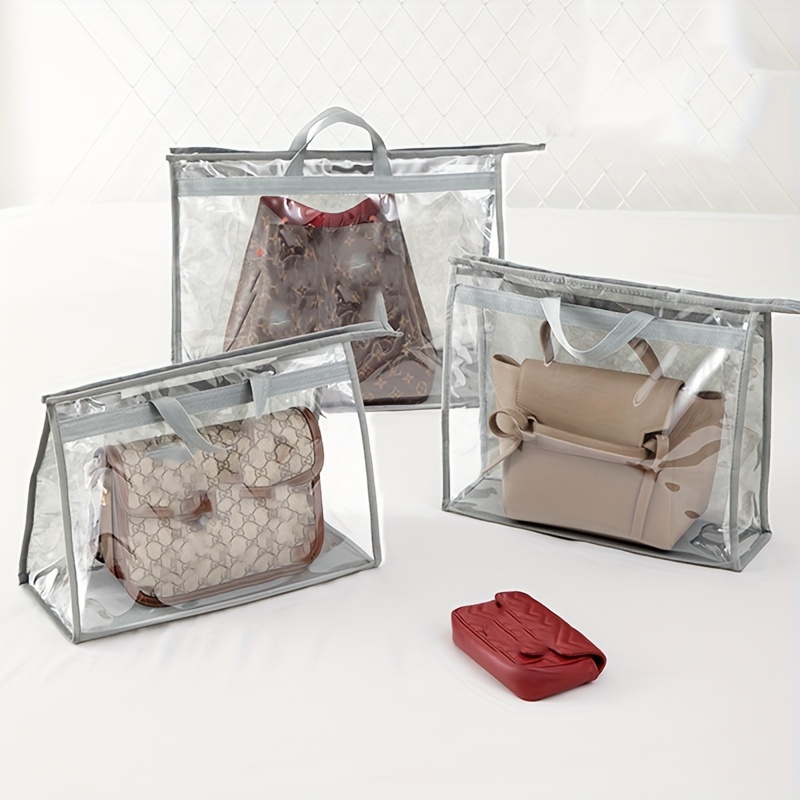 Handbag Storage Organizer Dust Bags Purses Dust Cover Closet Clear Package  Protector Storage Bag Home Bedroom