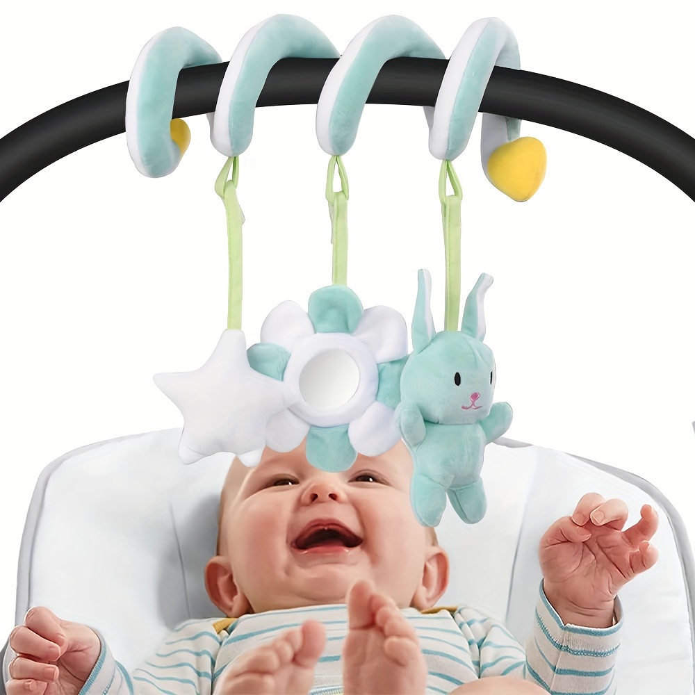 B. baby - 3 juguetes sensoriales para bebés - Juguetes arrugados para  recién nacidos, bebés - Juguetes colgantes para asiento de automóvil,  cochecito