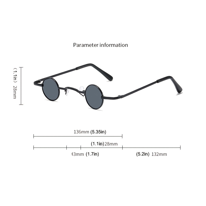 Men's Super Small Round Sunglasses