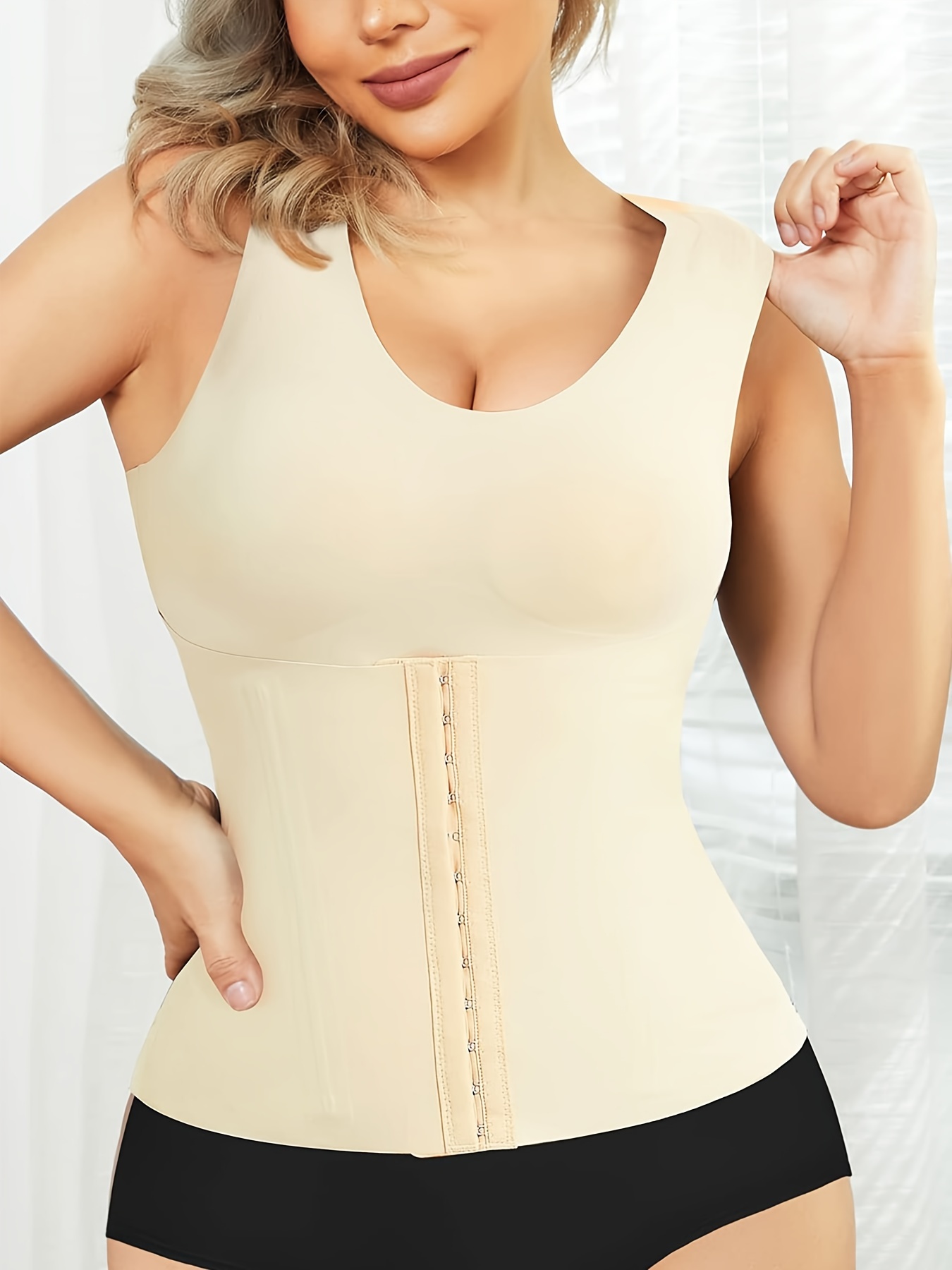Strapless Corset Bustier Front Buckle Tummy Control Body - Temu