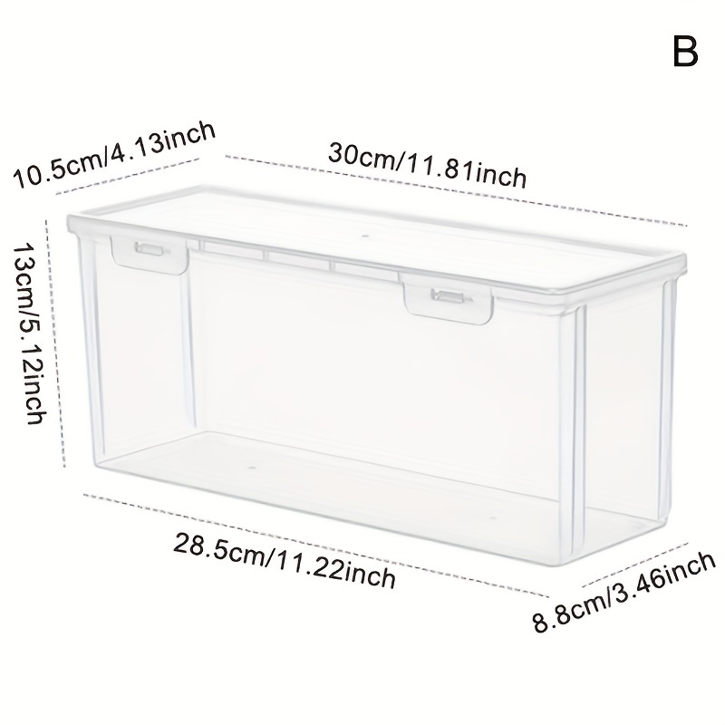 Transparent Plastic Toast Bread Storage Box, Food Storage Container,  Multifunctional Airtight Organizer For Kitchen, Kitchen Gadgets, Kitchen  Accessories, Kitchen Stuffs - Temu