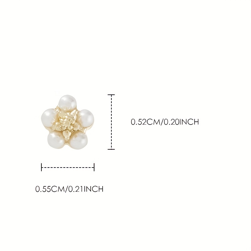 BOWKNOT Y2K NAIL Art Flower Nail 3d Charms Pearls Nail Salon $4.27 -  PicClick AU