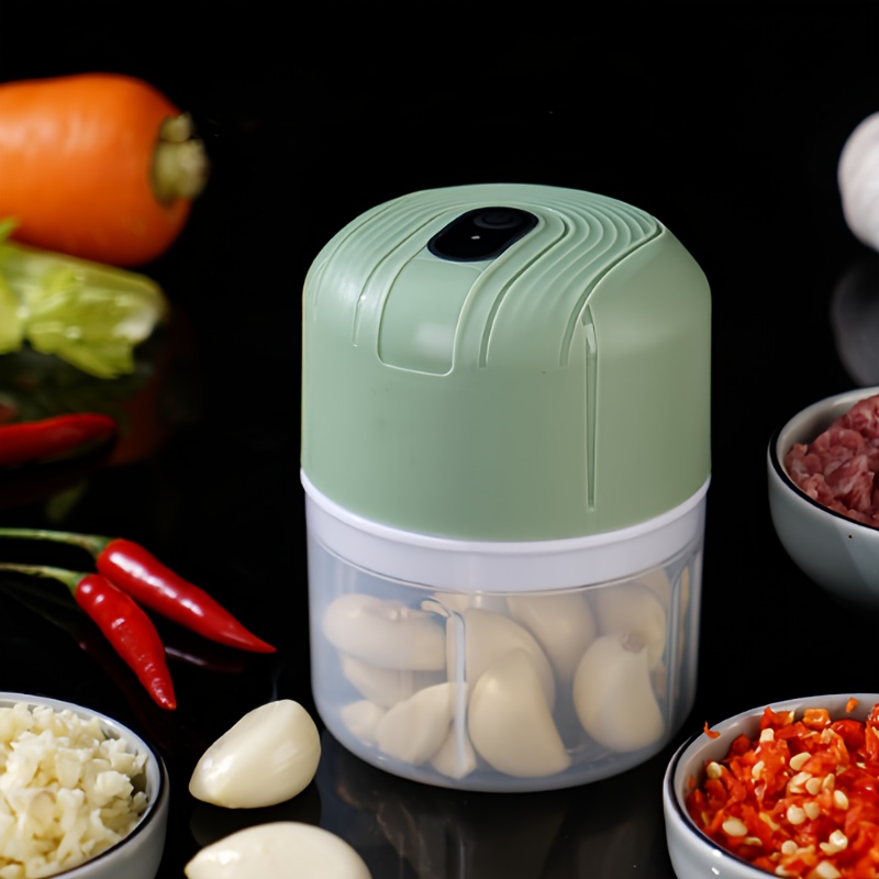 4 in 1 Handheld Electric Vegetable Cutter Set, Mini Wireless Electric  vegetables chopper, Electric Garlic Mud Masher for Ginger, Chili, Fruit,  Meat