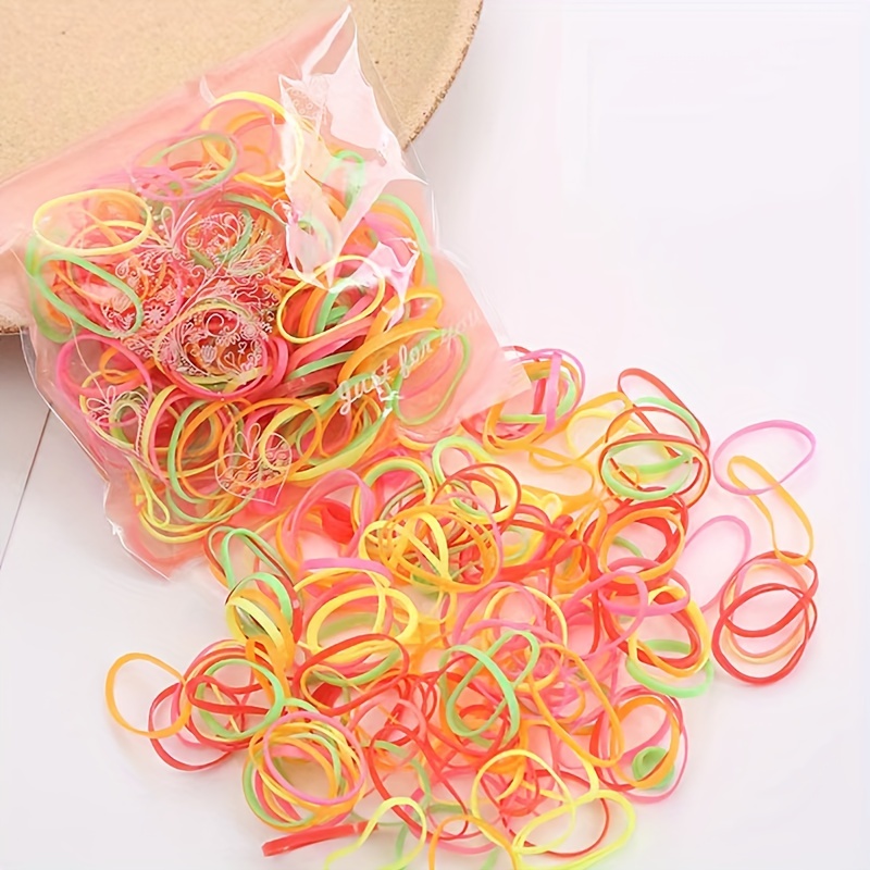1000pcs Girls Disposable Thickened Rubber Band Babys Hair - Temu
